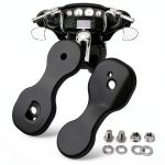 Sresk Harley Mirror Drop Bracket Adapter Set Duty Aluminum Waterproof-0
