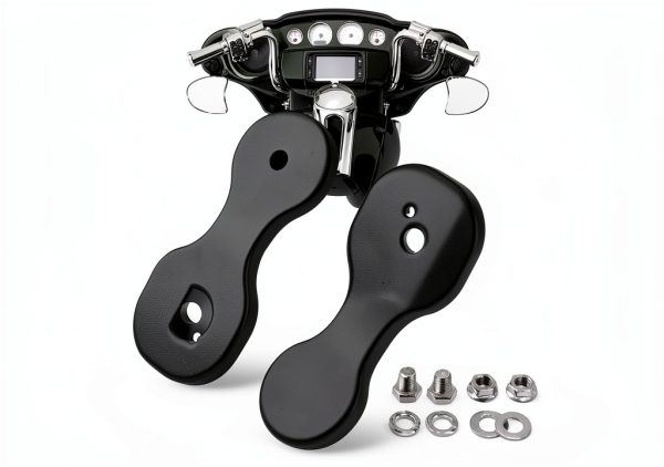 Sresk Harley Mirror Drop Bracket Adapter Set Duty Aluminum Waterproof-0