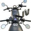 WOOGA Mirror Brackets for CMX 500 Front Rearview – Black Carbon Steel-0