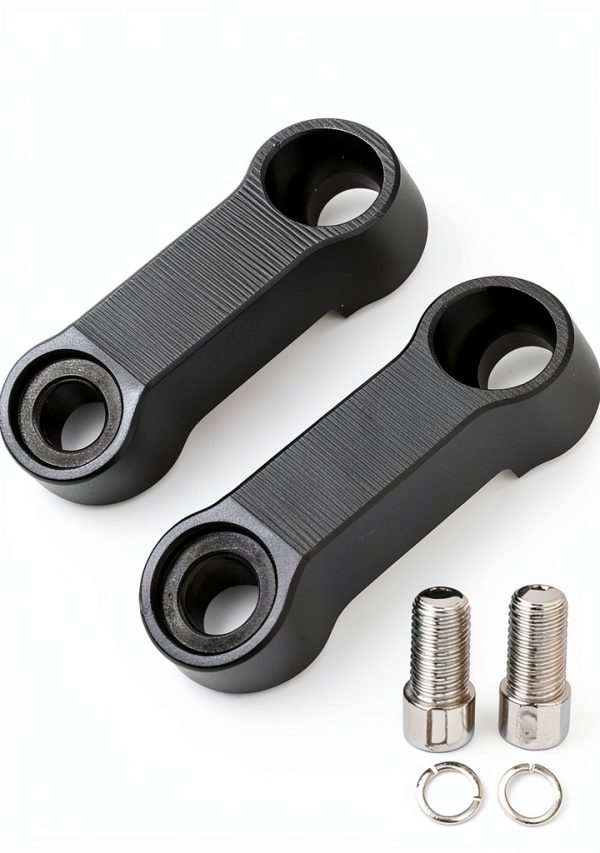 MAKGAGAAI Motorcycle Mirror Extender Mount Riser Aluminum Adapter-0