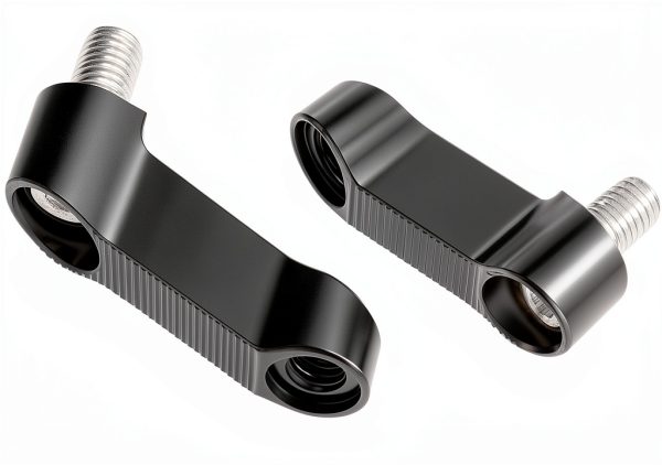 QWORK Aluminum Alloy Mirror Extenders for Motorcycles and Electric-3