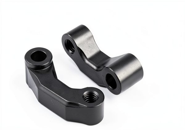 Aramox Rear Mirror Riser Brackets Black Fit Rust-Resistant Aluminum-1
