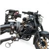 WOOGA Mirror Brackets for CMX 500 Front Rearview – Black Carbon Steel-2