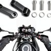 QWORK Aluminum Alloy Mirror Extenders for Motorcycles and Electric-4