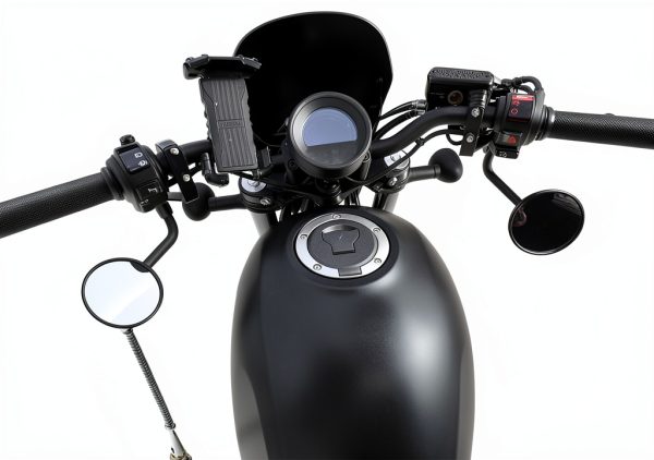 LANQIAN T5-5754 Aluminium Handlebar Mount Rearview Mirror Down Bracket-4