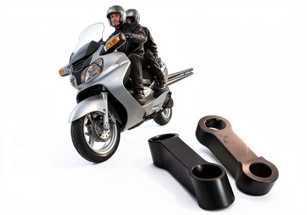 Joyzan Motorcycle Rearview Mirror Adapter, Aluminum Alloy, Custom Fit,-4
