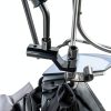 HQTS Matte Black Motorcycle Rearview Mirror Bracket, Universal Fit,-2