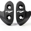 MFGZD R1/R1M Mirror Block Off Base Plate Black CNC Aluminum-0