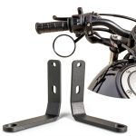 BK0206 Stainless Steel Rearview Mirror Bracket Pair for Rebel 500/300-0