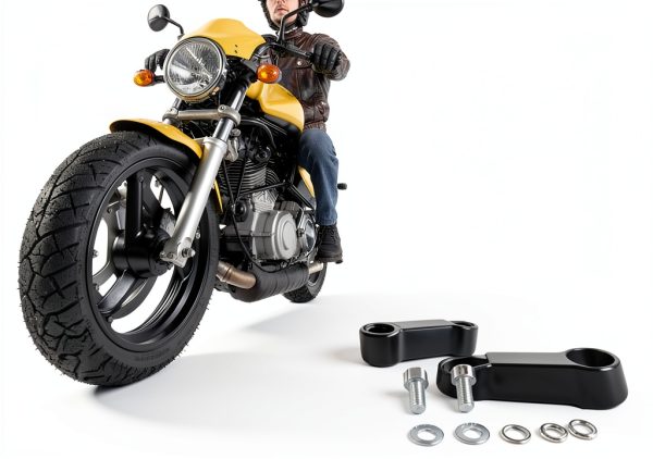 Joyzan Motorcycle Rearview Mirror Adapter, Aluminum Alloy, Custom Fit,-7
