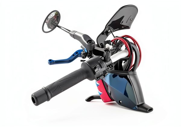 Joyzan Motorcycle Rearview Mirror Adapter, Aluminum Alloy, Custom Fit,-5