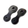 Hutexico Motorcycle Mirror Drop Bracket Kit Black Anodized 3.5" Lower-5