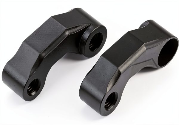 Aramox Rear Mirror Riser Brackets Black Fit Rust-Resistant Aluminum-7