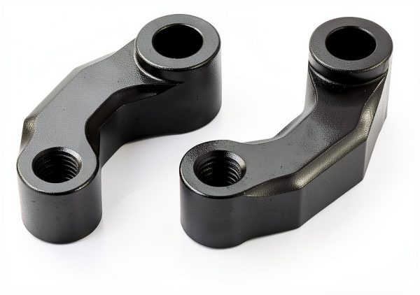 Aramox Rear Mirror Riser Brackets Black Fit Rust-Resistant Aluminum-5