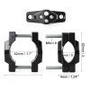 Motoforti Front Motorcycle Mirror Bracket Aluminum Adjustable-2