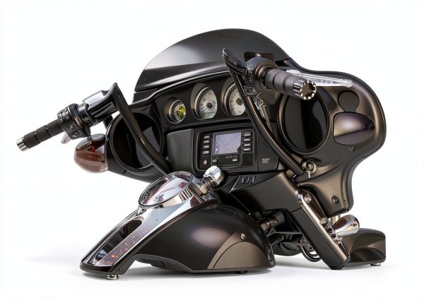 Hutexico Motorcycle Mirror Drop Bracket Kit Black Anodized 3.5" Lower-4