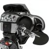 Hutexico Motorcycle Mirror Drop Bracket Kit Black Anodized 3.5" Lower-1