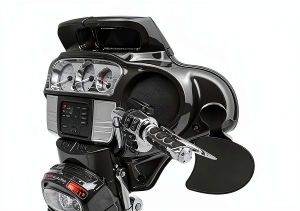 Hutexico Motorcycle Mirror Drop Bracket Kit Black Anodized 3.5" Lower-1