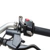 Aramox Rear Mirror Riser Brackets Black Fit Rust-Resistant Aluminum-3
