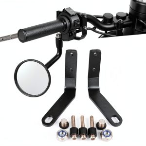 LANQIAN T5-5754 Aluminium Handlebar Mount Rearview Mirror Down Bracket-0