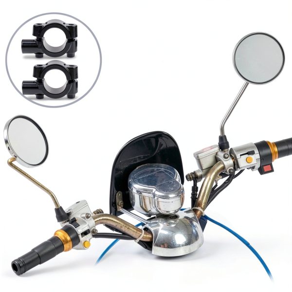 Beatifufu Polished Alloy Mirror Bracket L3227R01JXY 5.6x3.8CM-3