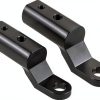 HQTS Matte Black Motorcycle Rearview Mirror Bracket, Universal Fit,-0