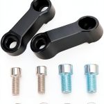 Joyzan Motorcycle Rearview Mirror Adapter, Aluminum Alloy, Custom Fit,-0
