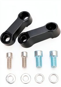 Joyzan Motorcycle Rearview Mirror Adapter, Aluminum Alloy, Custom Fit,-0