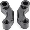 Aramox Rear Mirror Riser Brackets Black Fit Rust-Resistant Aluminum-8