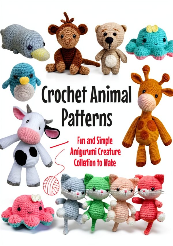 Crafty Critters Plush Toy Kit by DIY Crafts 90‑Page Printable Guide-0