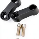 Qiilu Rearview Mirror Adapter Adjustable Aluminum Mount for-0