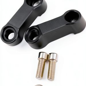 Qiilu Rearview Mirror Adapter Adjustable Aluminum Mount for-0