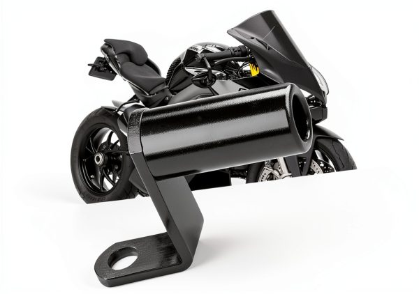Pinflaw Motorcycle Conversion Bracket Aluminum Alloy 1PC Black-5