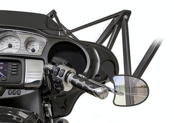 Sresk Harley Mirror Drop Bracket Adapter Set Duty Aluminum Waterproof-7