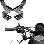 KEMIMOTO Handlebar Mount Rearview Mirror Bracket for Rebel 500 300-0