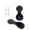 Hutexico Motorcycle Mirror Drop Bracket Kit Black Anodized 3.5" Lower-6