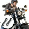 QWORK Aluminum Alloy Mirror Extenders for Motorcycles and Electric-6
