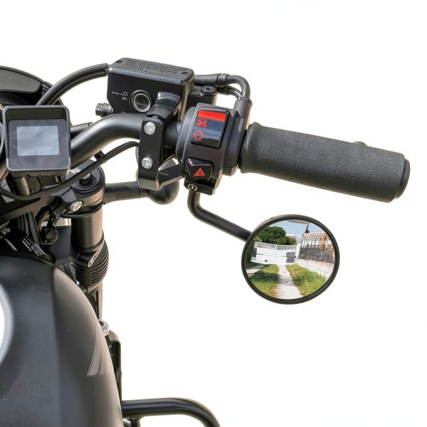 WOOGA Mirror Brackets for CMX 500 Front Rearview – Black Carbon Steel-8
