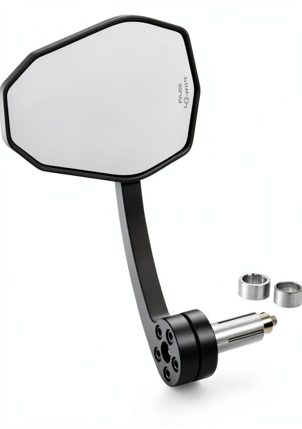 KTM Universal Handlebar End Mirror – Dual Side Polished Aluminum with-0