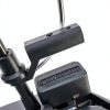 HQTS Matte Black Motorcycle Rearview Mirror Bracket, Universal Fit,-6