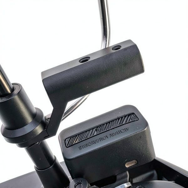 HQTS Matte Black Motorcycle Rearview Mirror Bracket, Universal Fit,-6