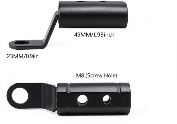 NINGDAKEAI Conversion Bracket for Motorcycle Rearview Mirror-2