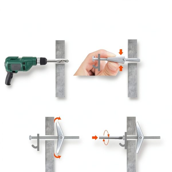 Toggle Bolts Wall Anchors 50pcs by weideer Heavy Duty Drywall Set-2