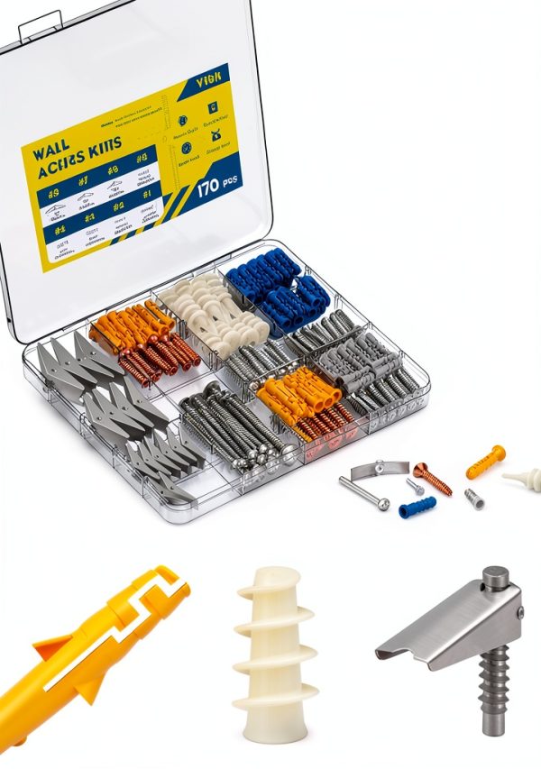 Drywall Anchors Vibit Heavy Duty Toggle Bolts Kit 170 PCS-2