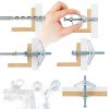 Toggle Bolt 30 set 3 16 inch Tanstic Anchors with Wing Nuts & Washers-4