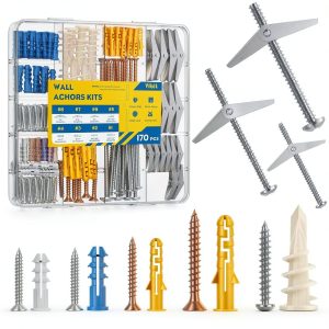 Drywall Anchors Vibit Heavy Duty Toggle Bolts Kit 170 PCS-0