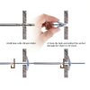 Toggle Bolt Kit by Glarks Zinc Plated Steel 24‑Piece 1/8‑3/16‑1/4-4