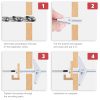 Hilitchi Molly Toggle Bolt Steel Phillips Head 60pcs 1/4 Inch-3