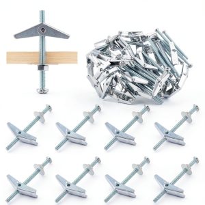 Toggle Bolt 30 set 3 16 inch Tanstic Anchors with Wing Nuts & Washers-0