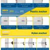 Drywall Anchors Vibit Heavy Duty Toggle Bolts Kit 170 PCS-3